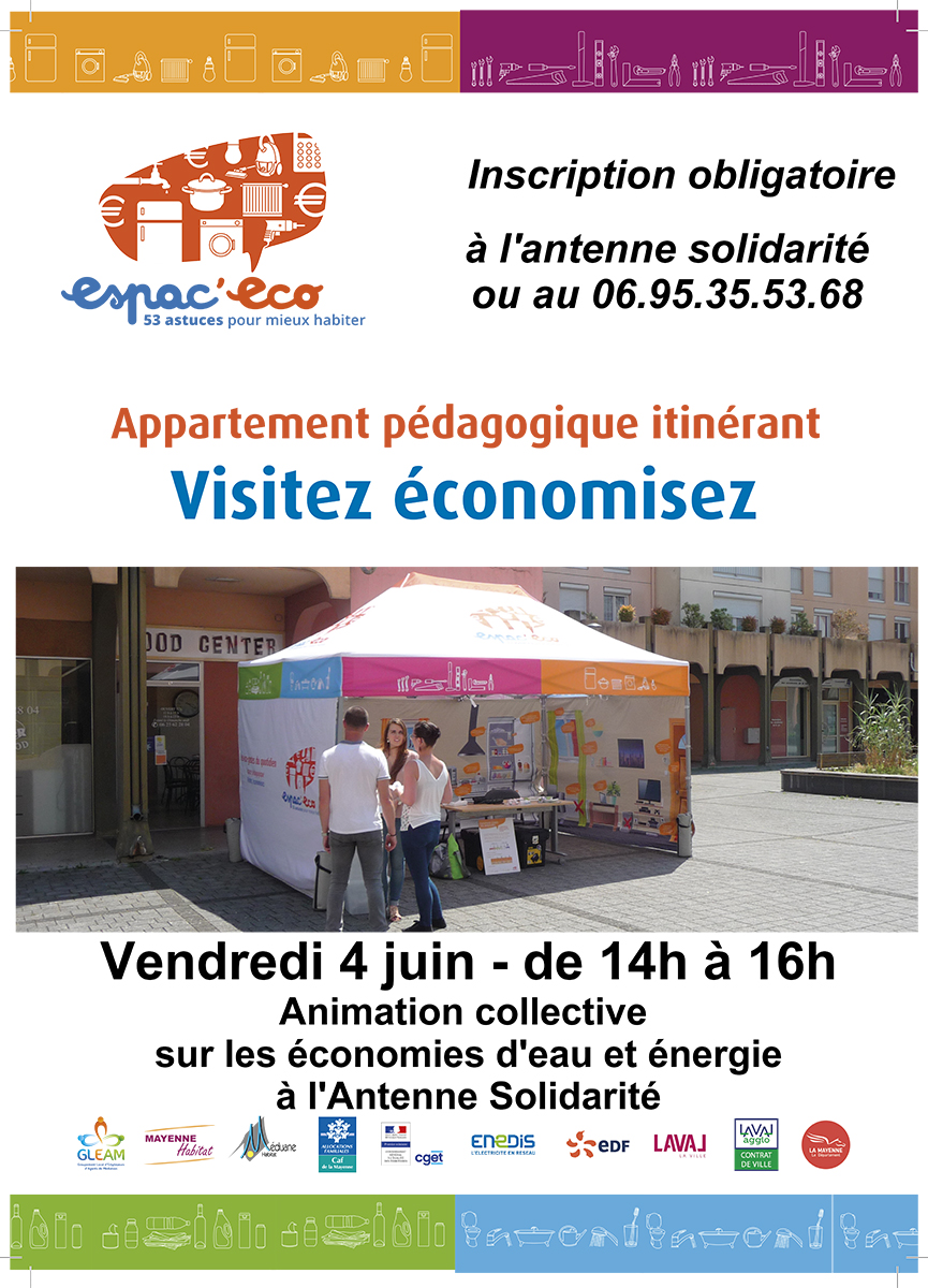 Affiche animation collective se loger du 4 juin 2021